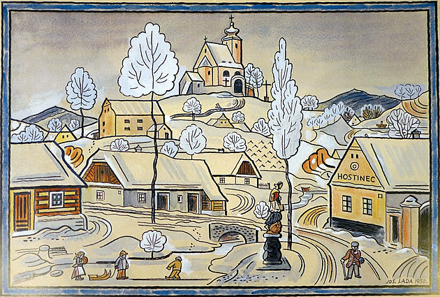 Představa bílých Vánoc je moderní a idealizovaná. Vděčíme za ni Ladovým obrazům