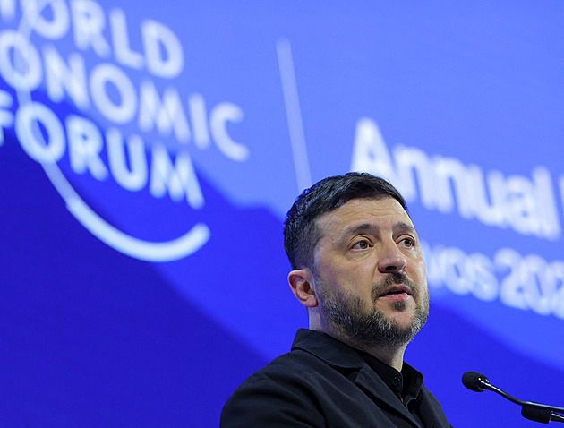 Zelenskyj v Davosu hodinu mluvil s Trumpem. Ten jednání označil za velmi dobré