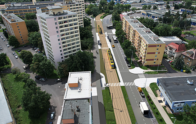 Nové zastávky i křižovatky. V Litvínově startuje modernizace tramvajové trati