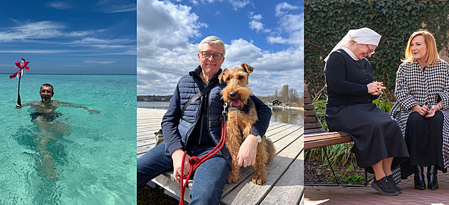 S pomlázkou v moři, jeptiškou nebo raketou. Co předvádí na Velikonoce politici