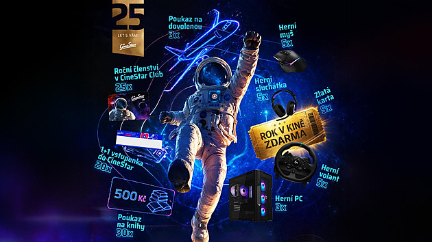 CineStar slaví 25 let. Vyhrajte lístky do multikina a zapojte se do Velké kino výzvy