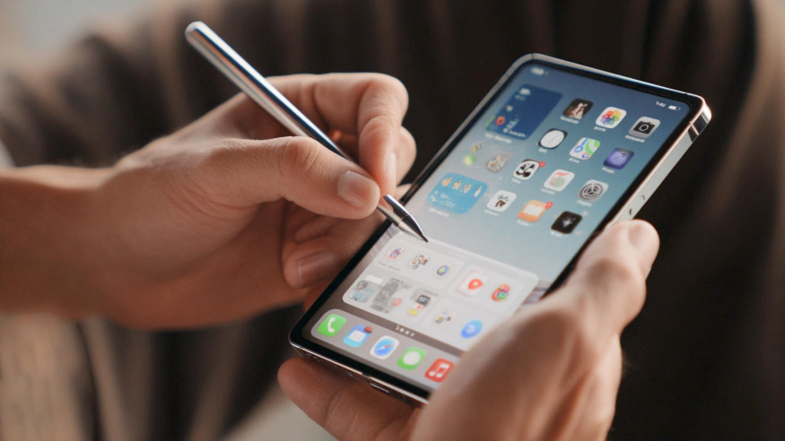 Dotykové pero pro skládací iPhone Ultra? Apple už testuje první prototypy